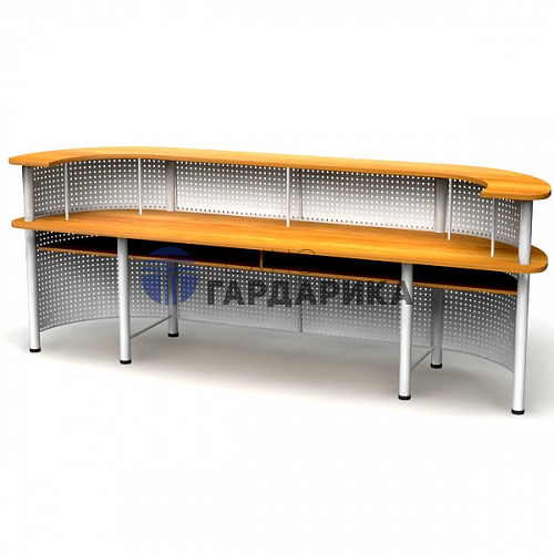 Кафедра выдачи угловая двухсторонняя 2990х780х1100 Кафедра выдачи угловая двухсторонняя 2990х780х1100